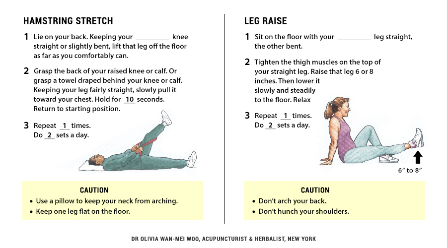Knee Exercises for Osteo-Arthrosis